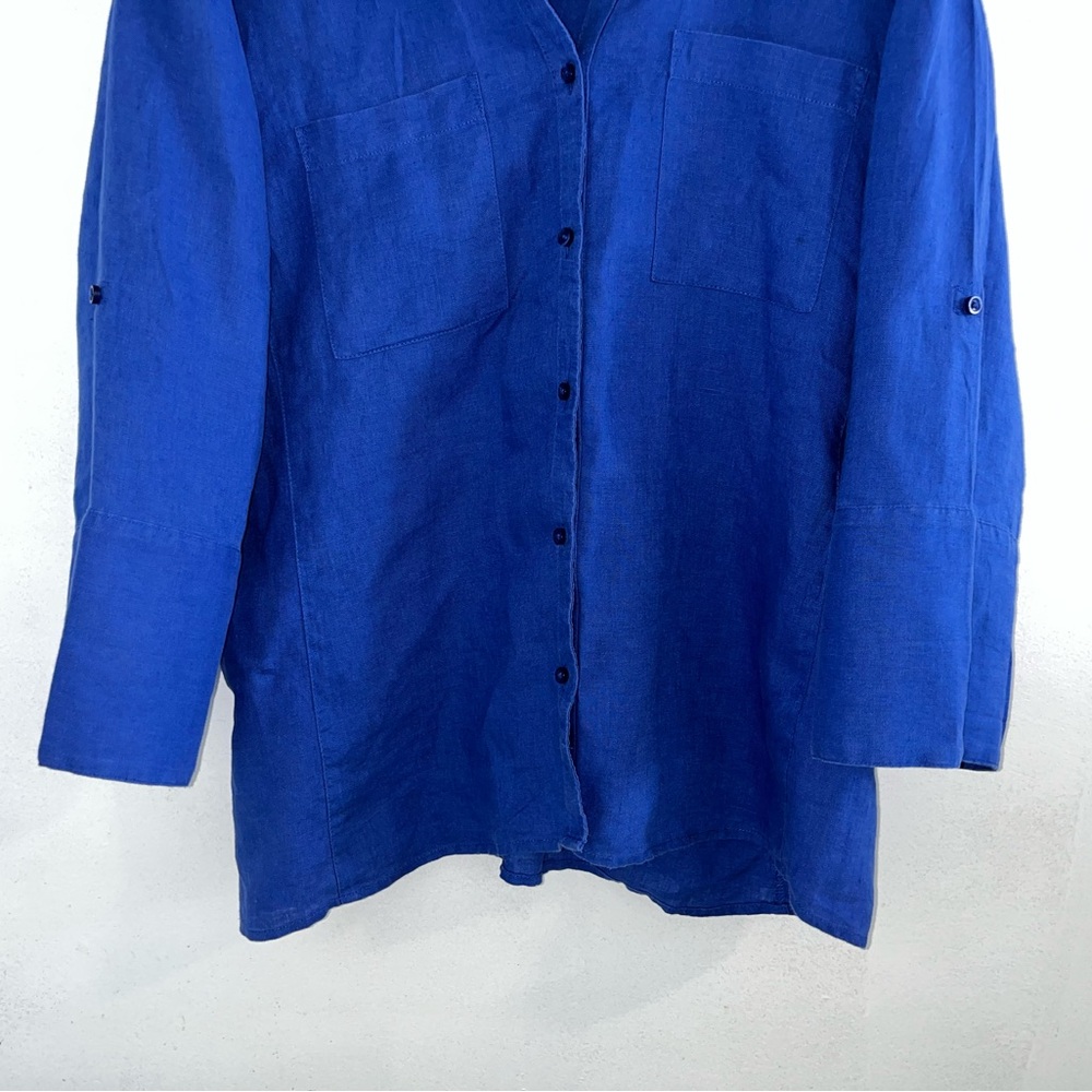 Blue Button-Up Shirt - Picture 3 of 12